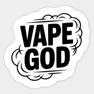 Vape God Sticker