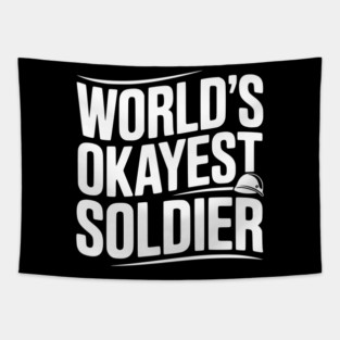 World’s Okayest Soldier Tapestry