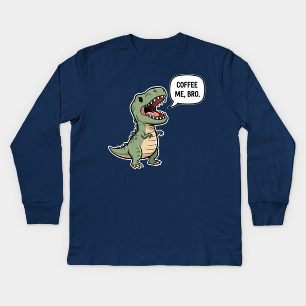 Coffee Me, Bro Kids Long Sleeve T-Shirt by enrynz