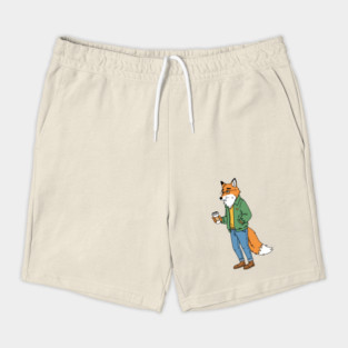 Sleepy Hipster Fox Shorts