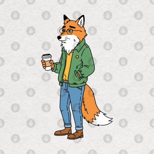Sleepy Hipster Fox by enrynz