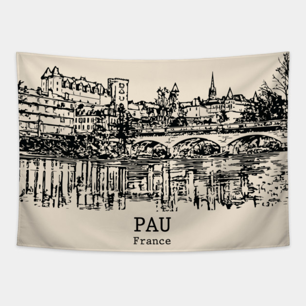 Pau - France Tapestry by Lakeric