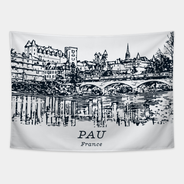 Pau - France Tapestry by Lakeric