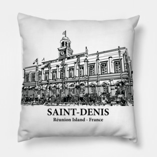 Saint-Denis - Réunion Island Pillow