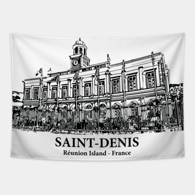 Saint-Denis - Réunion Island Tapestry by Lakeric