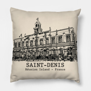 Saint-Denis - Réunion Island Pillow