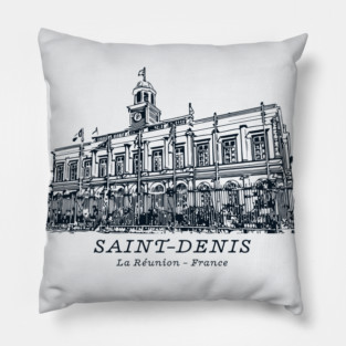Saint-Denis - Réunion Island Pillow