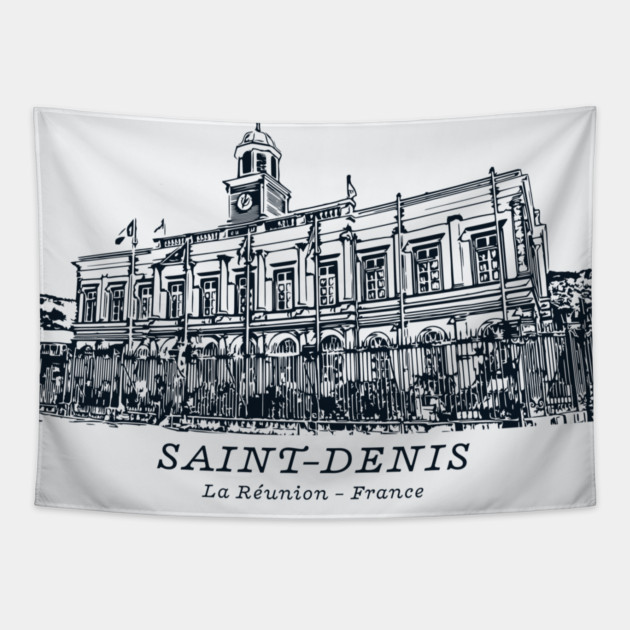Saint-Denis - Réunion Island Tapestry by Lakeric