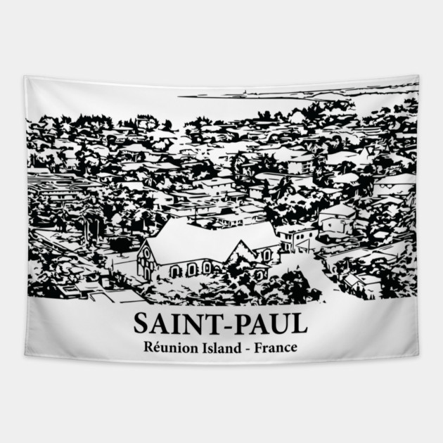 Saint-Paul - Réunion Island Tapestry by Lakeric