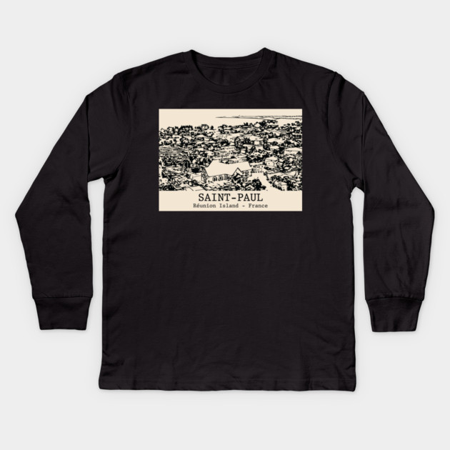 Saint-Paul - Réunion Island Kids Long Sleeve T-Shirt by Lakeric