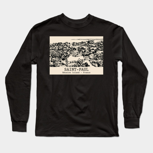 Saint-Paul - Réunion Island Long Sleeve T-Shirt by Lakeric