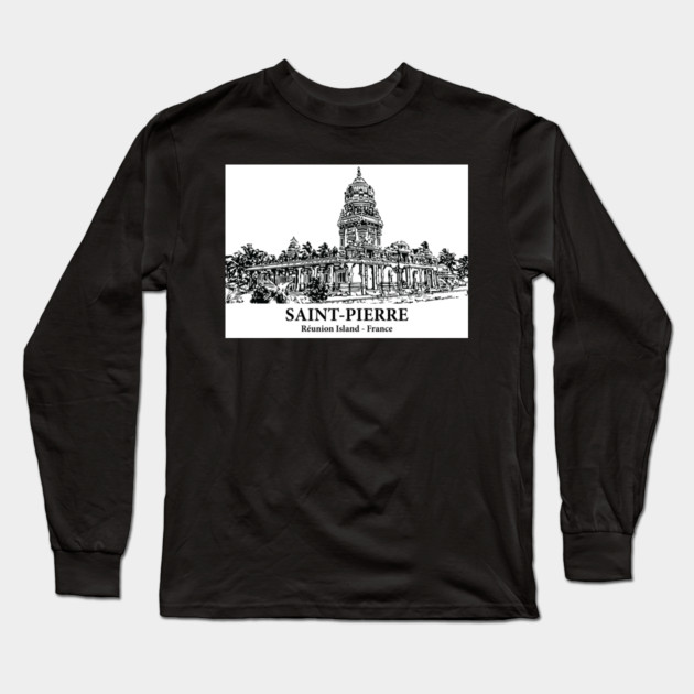 Saint-Pierre - Réunion Island Long Sleeve T-Shirt by Lakeric