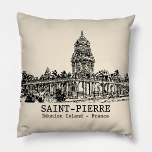 Saint-Pierre - Réunion Island Pillow
