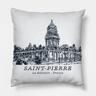 Saint-Pierre - Réunion Island Pillow