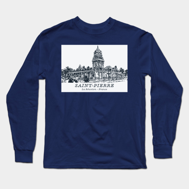 Saint-Pierre - Réunion Island Long Sleeve T-Shirt by Lakeric