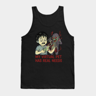Nostalgic Design - My virtual pet has real Needs Tank Top
