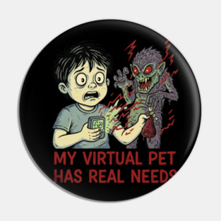 Nostalgic Design - My virtual pet has real Needs Pin