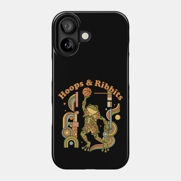 Basketball Frogs – Retro 1970s Cartoon Phone Case by Vintage Retro Prints by RDR Design