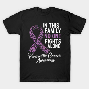 In This Family No One Fights Alone Pancreatic Cancer T-Shirt