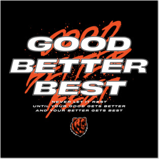 Good Better Best Funny Chicago Bears Sports Lover Posters and Art