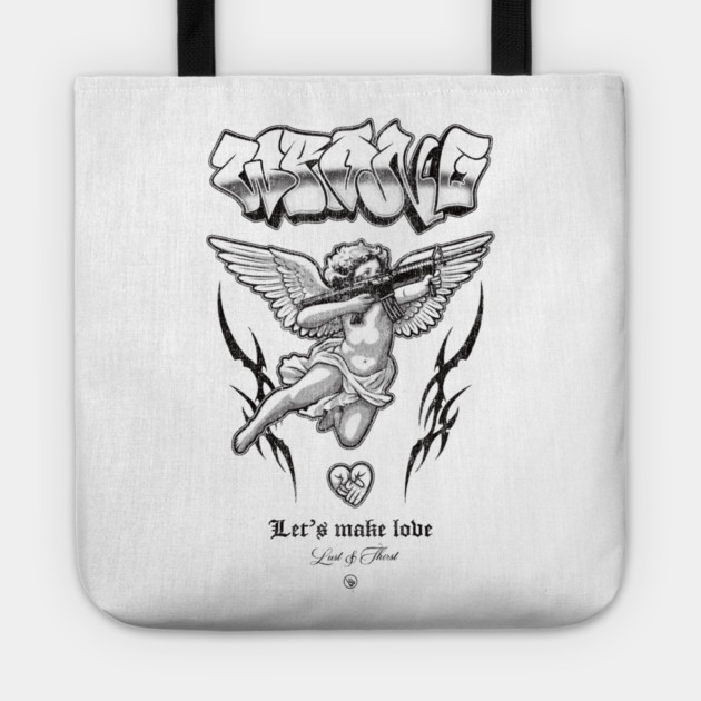 Street Cupid Tote by Wrongteeshirt