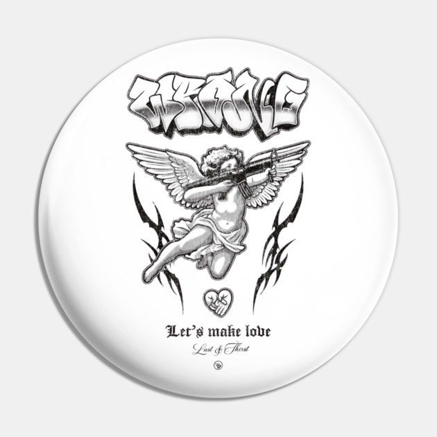 Street Cupid Pin by Wrongteeshirt