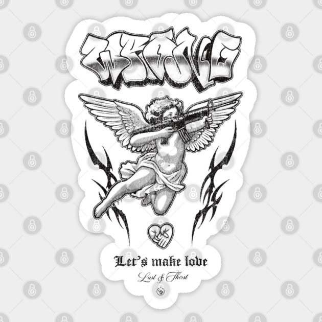Street Cupid Sticker by Wrong