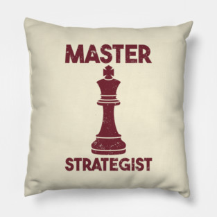 Master Strategist Chess King Chess Lover Pillow