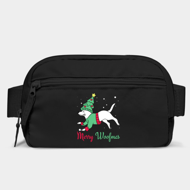 Merry Woofmas Jumping Dog Christmas Tree Costume by Creatifly Graphic Tees