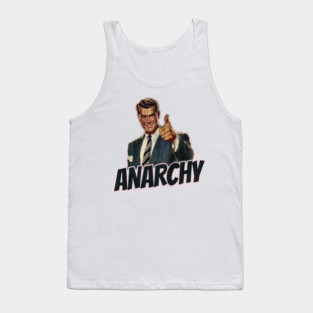 Anarchy Vintage Thumbs Up Guy Tank Top