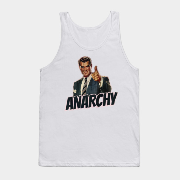 Anarchy Vintage Thumbs Up Guy Tank Top by Nonstop Shirts