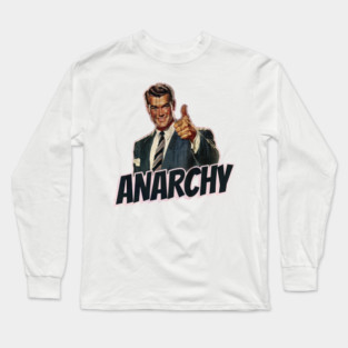 Anarchy Vintage Thumbs Up Guy Long Sleeve T-Shirt