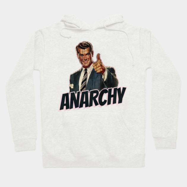 Anarchy Vintage Thumbs Up Guy Hoodie by Nonstop Shirts