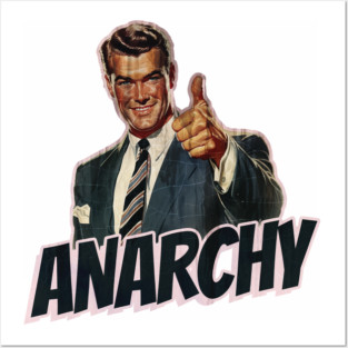 Anarchy Vintage Thumbs Up Guy Posters and Art