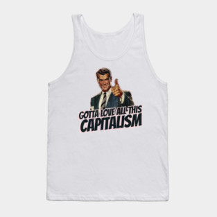 Capitalism Vintage Thumbs Up Guy Tank Top