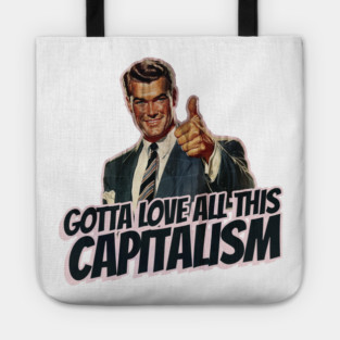 Capitalism Vintage Thumbs Up Guy Tote