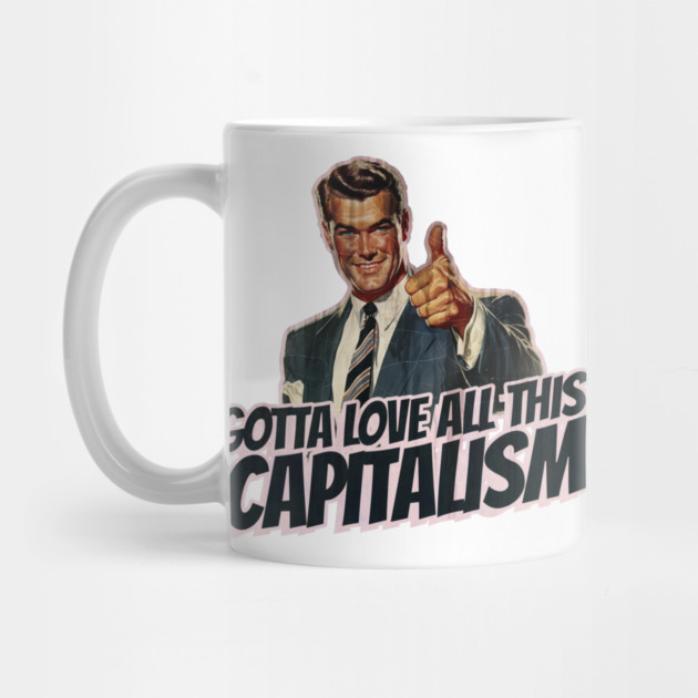 Capitalism Vintage Thumbs Up Guy by Nonstop Shirts