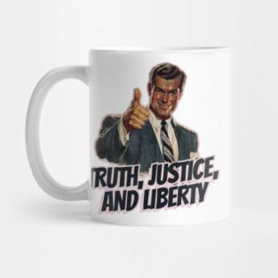 Truth, Justice, and Liberty Vintage Thumbs Up Guy Mug