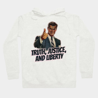 Truth, Justice, and Liberty Vintage Thumbs Up Guy Hoodie