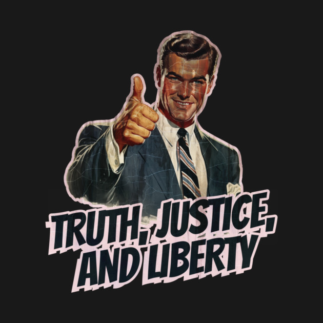 Truth, Justice, and Liberty Vintage Thumbs Up Guy by Nonstop Shirts