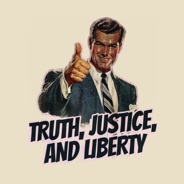 Truth, Justice, and Liberty Vintage Thumbs Up Guy by Nonstop Shirts