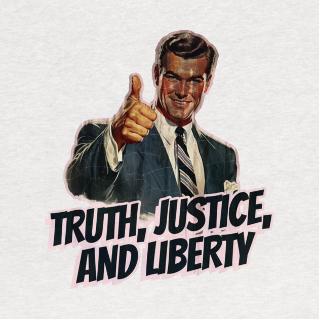 Truth, Justice, and Liberty Vintage Thumbs Up Guy by Nonstop Shirts