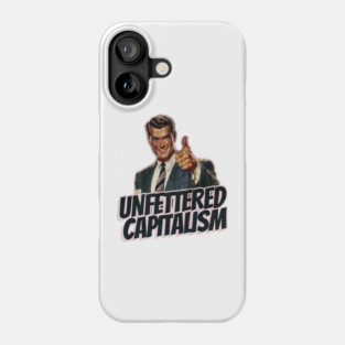 Unfettered Capitalism Vintage Thumbs Up Guy Phone Case