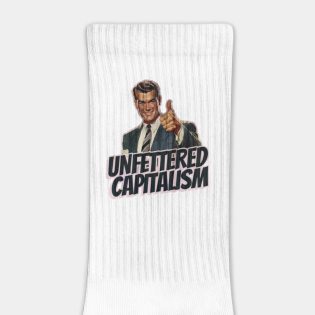 Unfettered Capitalism Vintage Thumbs Up Guy by Nonstop Shirts