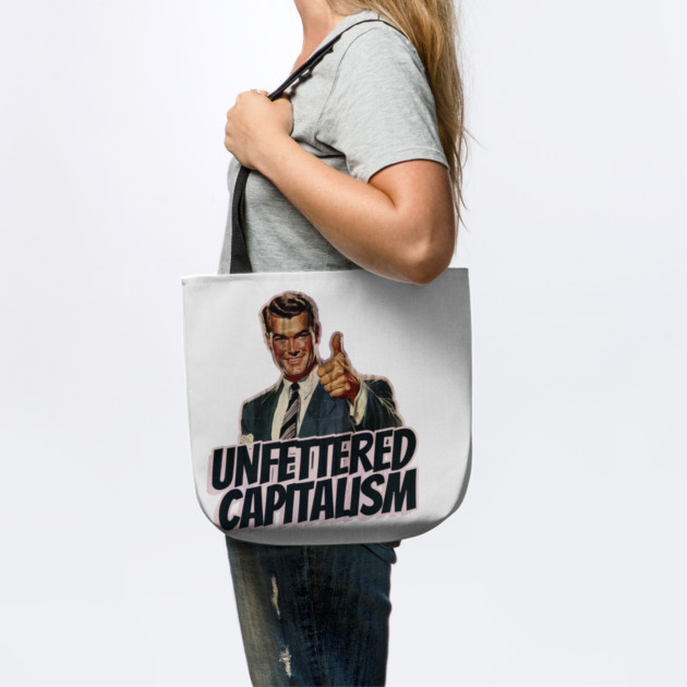 Unfettered Capitalism Vintage Thumbs Up Guy by Nonstop Shirts