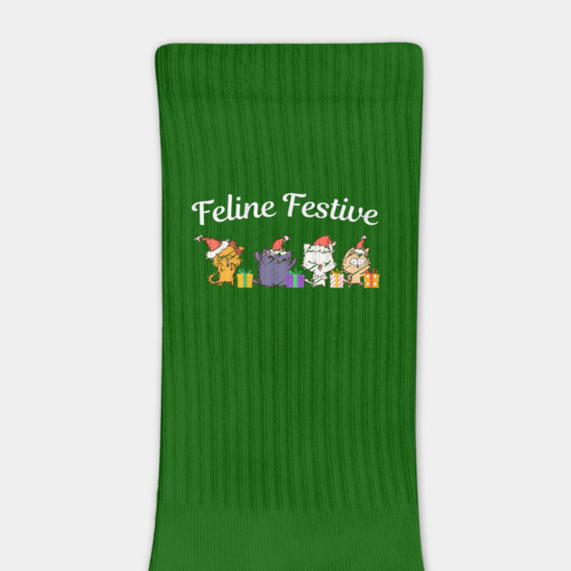 Feline Festive Christmas Cats With Gifts by Creatifly Graphic Tees