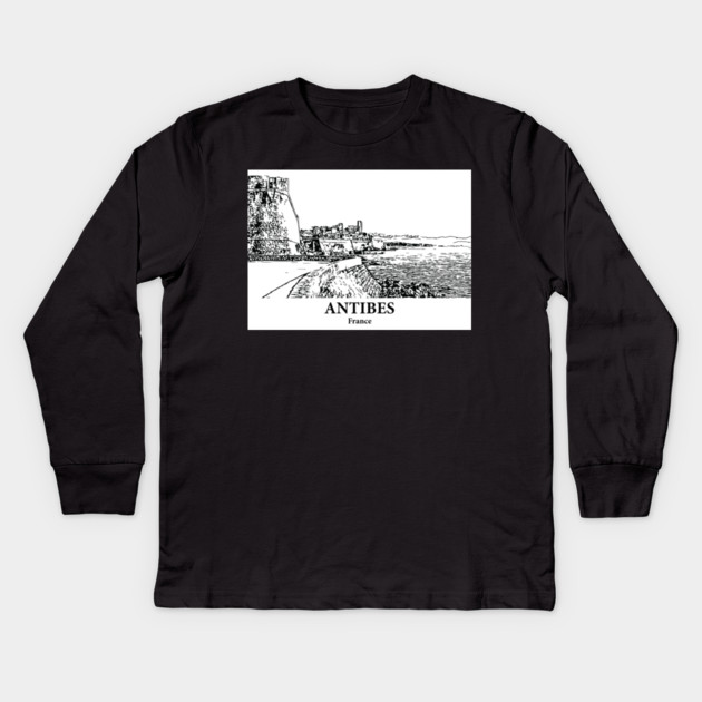 Antibes - France Kids Long Sleeve T-Shirt by Lakeric