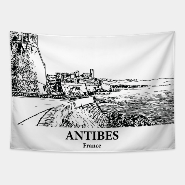 Antibes - France Tapestry by Lakeric