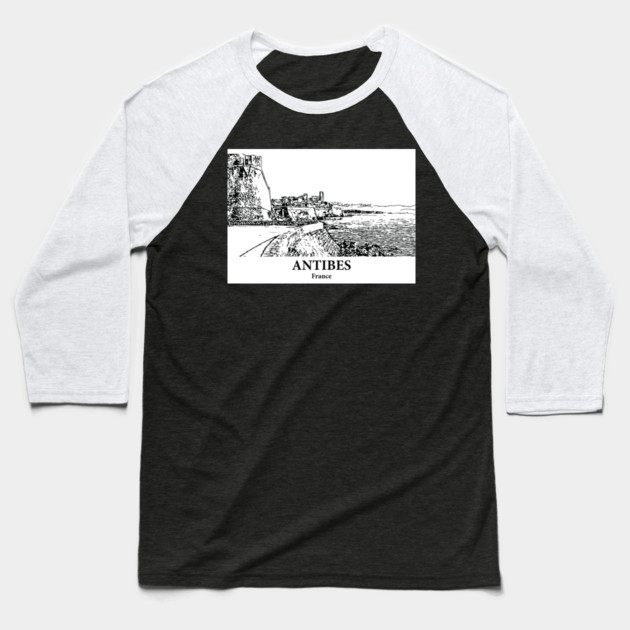 Antibes - France Baseball T-Shirt by Lakeric