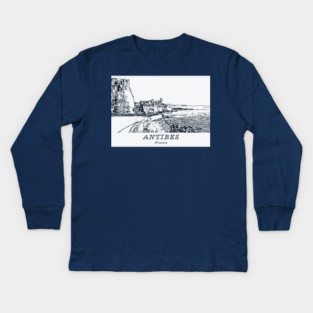 Antibes - France Kids Long Sleeve T-Shirt